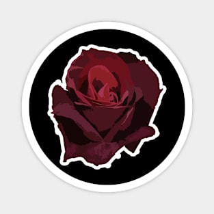 Rose heart (dark background) Magnet